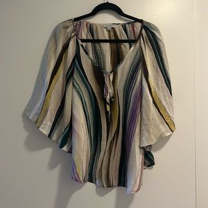 Jonesy 100% Silk Strip Top